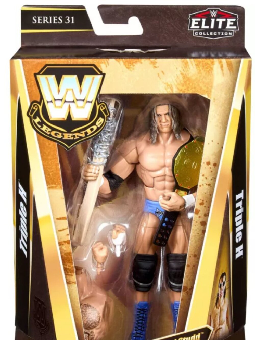 New in Box WWE Elite Legends Series 31 Diamond Studd Triple H Action Figure